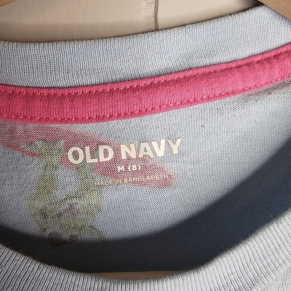 Boys Old Navy Blue T-shirt with Dinosaurs, Medium 8 - Picture 3 of 3